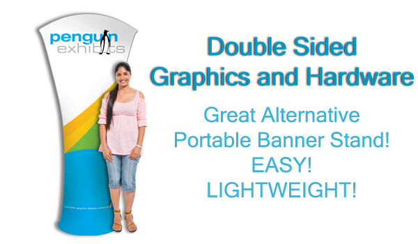 Arc Fabric Stand - Hardware and Double Sided Graphics