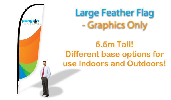 Large Feather Flag - Graphics Only (single-side)