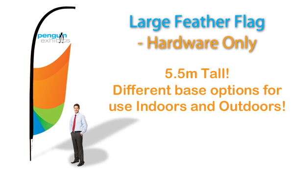 Large Feather Flag - Hardware Only