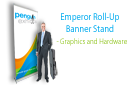 Emperor Roll-Up Banner Stand - Hardware and Graphics