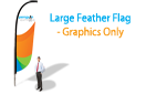 Large Feather Flag - Graphics Only (single-side)