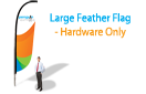 Large Feather Flag - Hardware Only