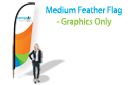 Medium Feather Flag - Graphics Only (single-side)