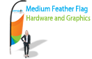 Medium Feather Flag - Hardware and Graphics (single-side)