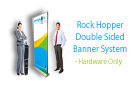 Rock Hopper Double-Sided Roll-Up Banner Stand - Hardware Only