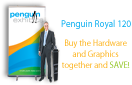 Royal 120 Roll-Up Banner Stand 47.25" X 79" - Hardware and Graphics