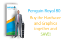 Royal 80 Roll-Up Banner Stand 31.5" X 79" - Hardware and Graphics