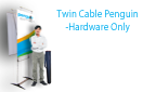 Twin Graphic Cable Penguin 27.5" X 86.25" Hardware Only