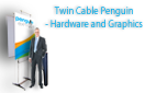 Twin Graphic Cable Penguin - 35.5" Hardware and Graphics