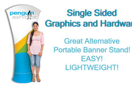 Arc Fabric Stand - Single Side Graphics and Hardware