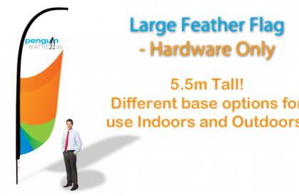 Large Feather Flag - Hardware Only