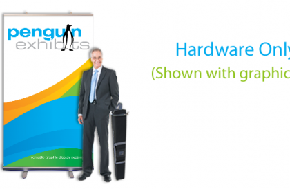 Royal 120 Roll-Up Banner Stand 47.25" X 79" - Hardware Only