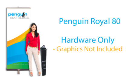 Royal 80 Roll-Up Banner Stand 31.5" X 79" - Hardware Only