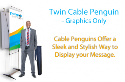 Twin Graphic Cable Penguin 31.5" X 86.25" Graphics Only