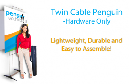 Twin Graphic Cable Penguin 39.4" X 86.25" Hardware Only