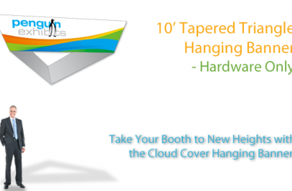 10ft Tapered Triangle Cloud Cover Hardware